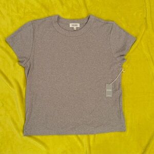 Haven Well Within Essential Organic Cotton Tee | Fog Grey Heather | Size Large